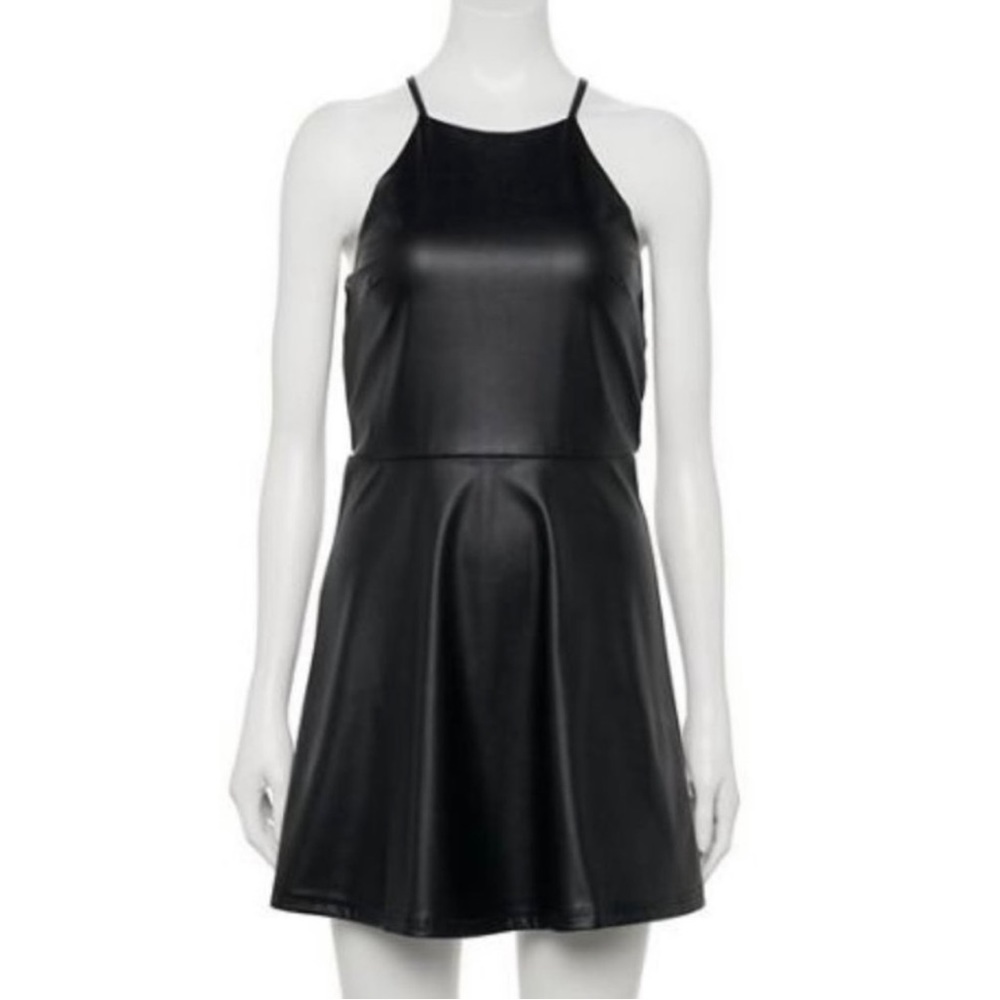 Almost Famous Faux Leather Dress